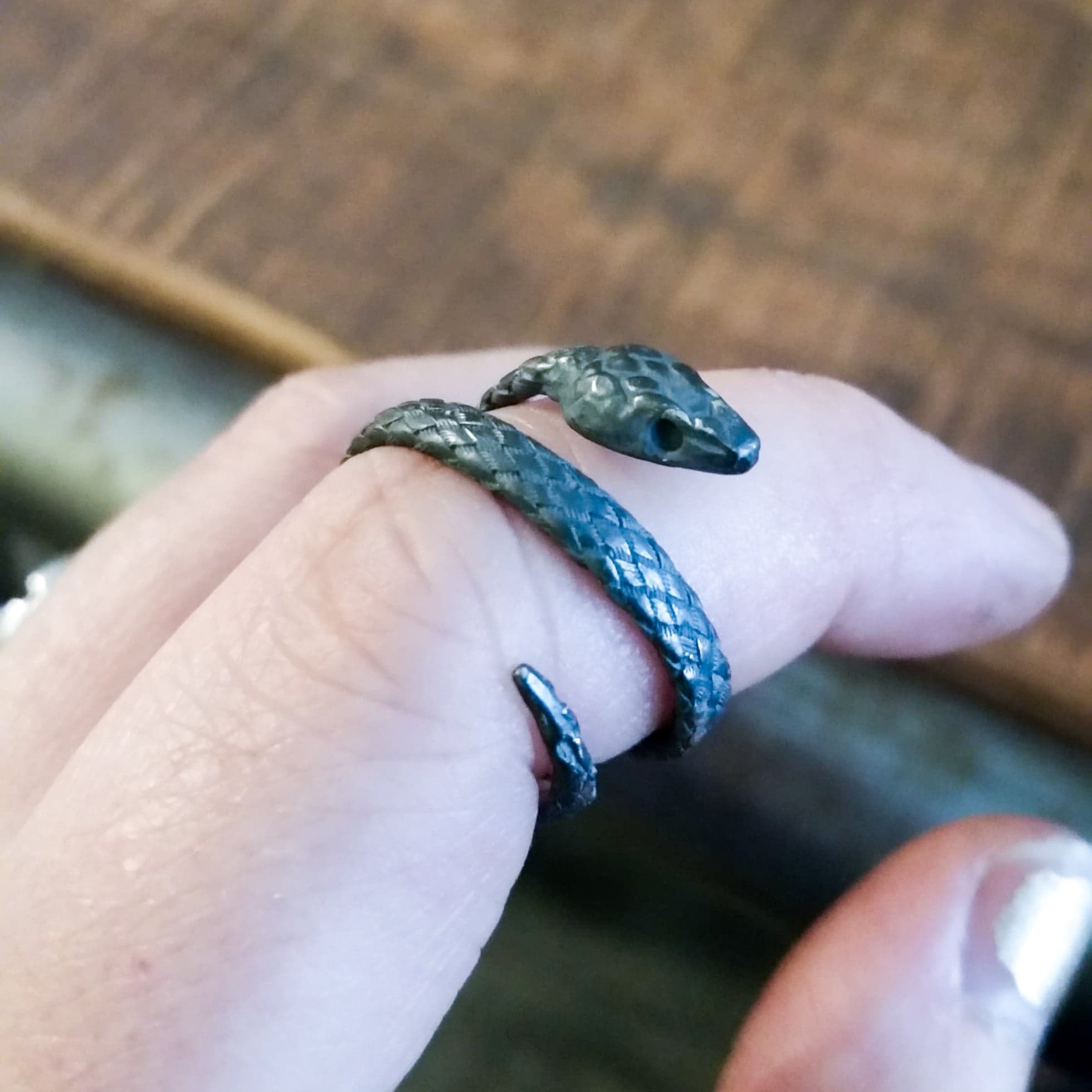 Collection of Silver Snake Ring-Ring-Inchoo Bijoux-Inchoo Bijoux in a gallery layout