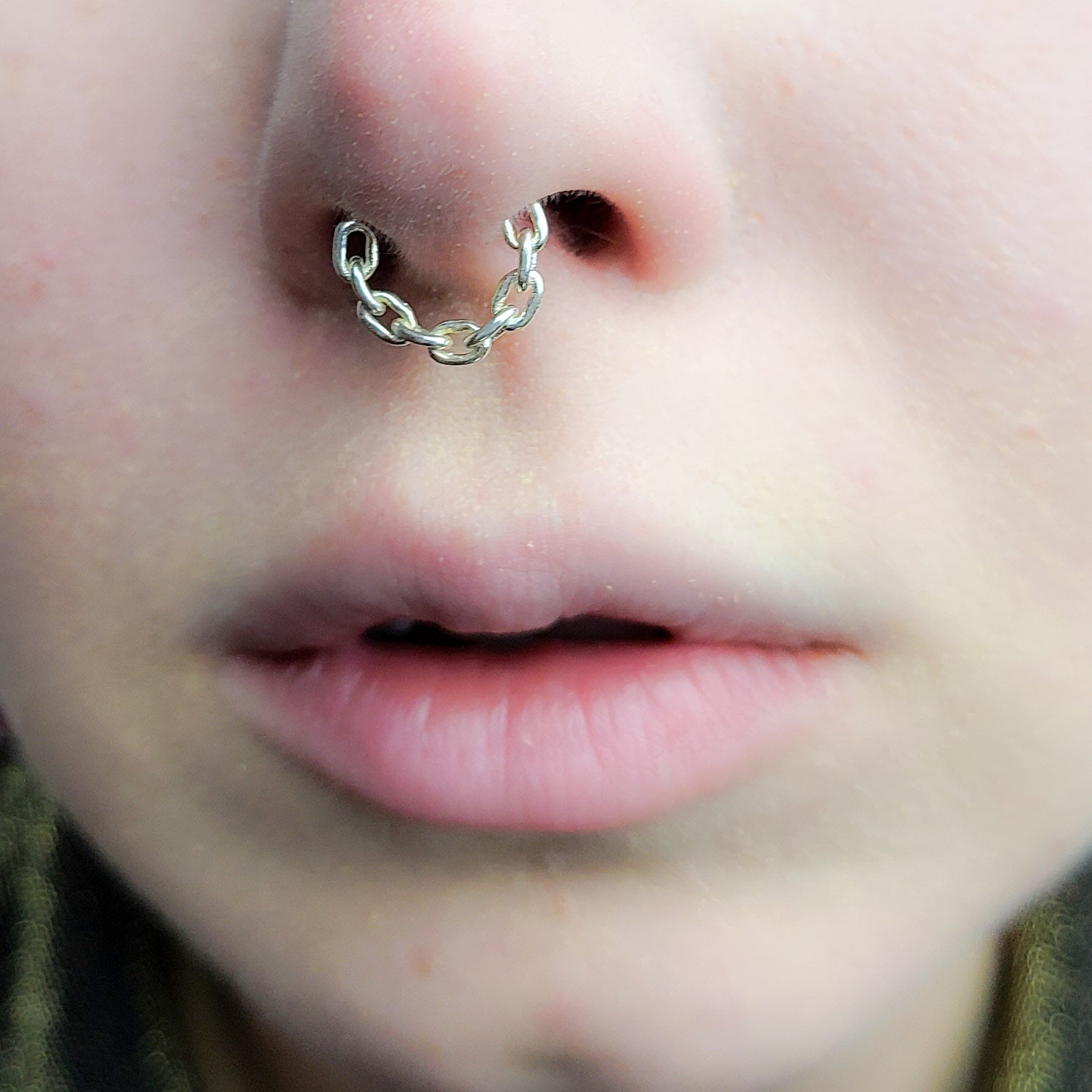 Collection of Piercing Septum Chaîne Solide in a gallery layout