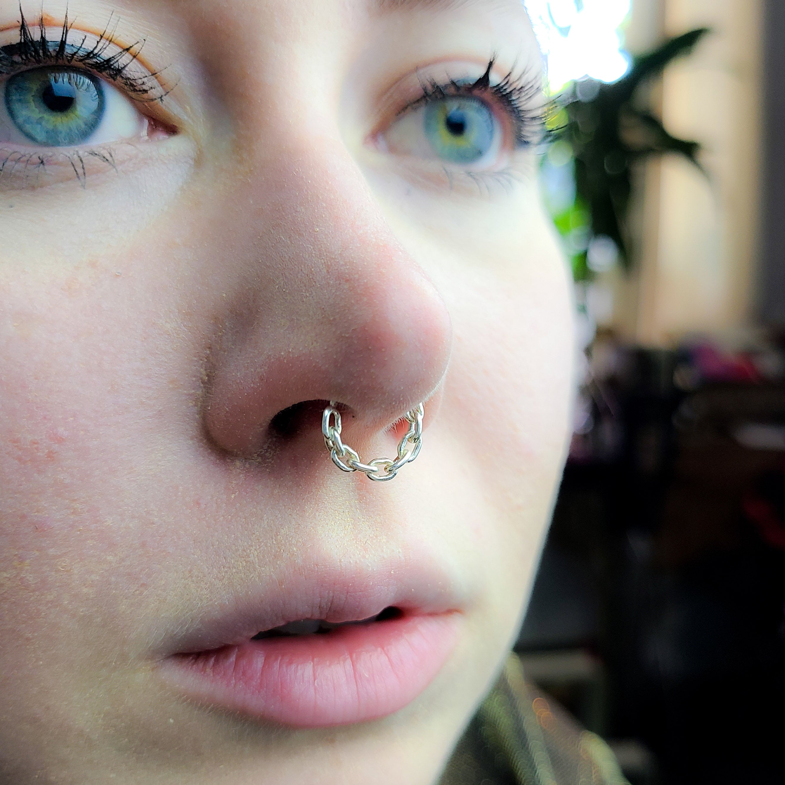 Collection of Solid Chain Septum Piercing in a gallery layout