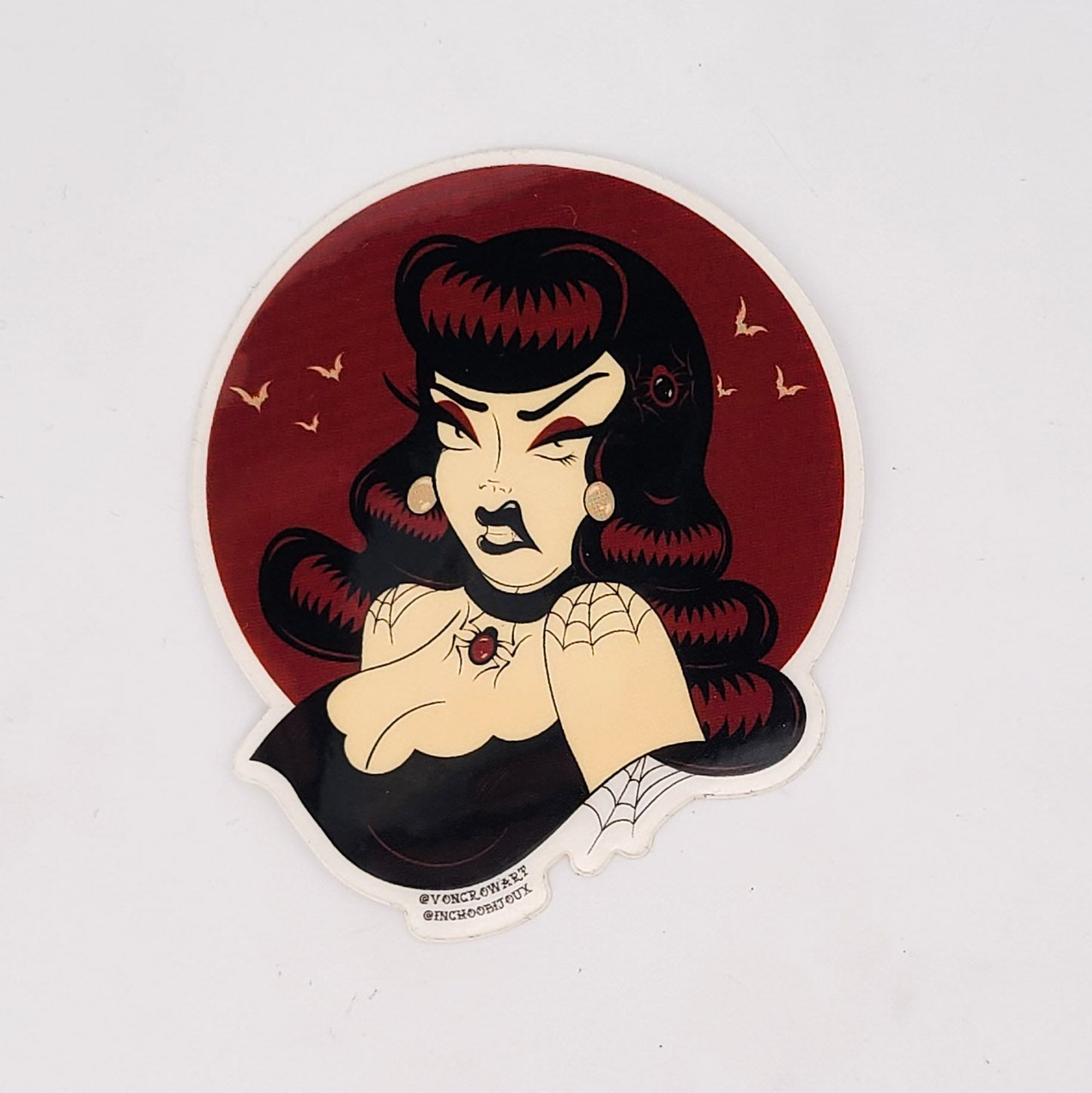 Collection of Katherine Pin Up Sticker in a gallery layout