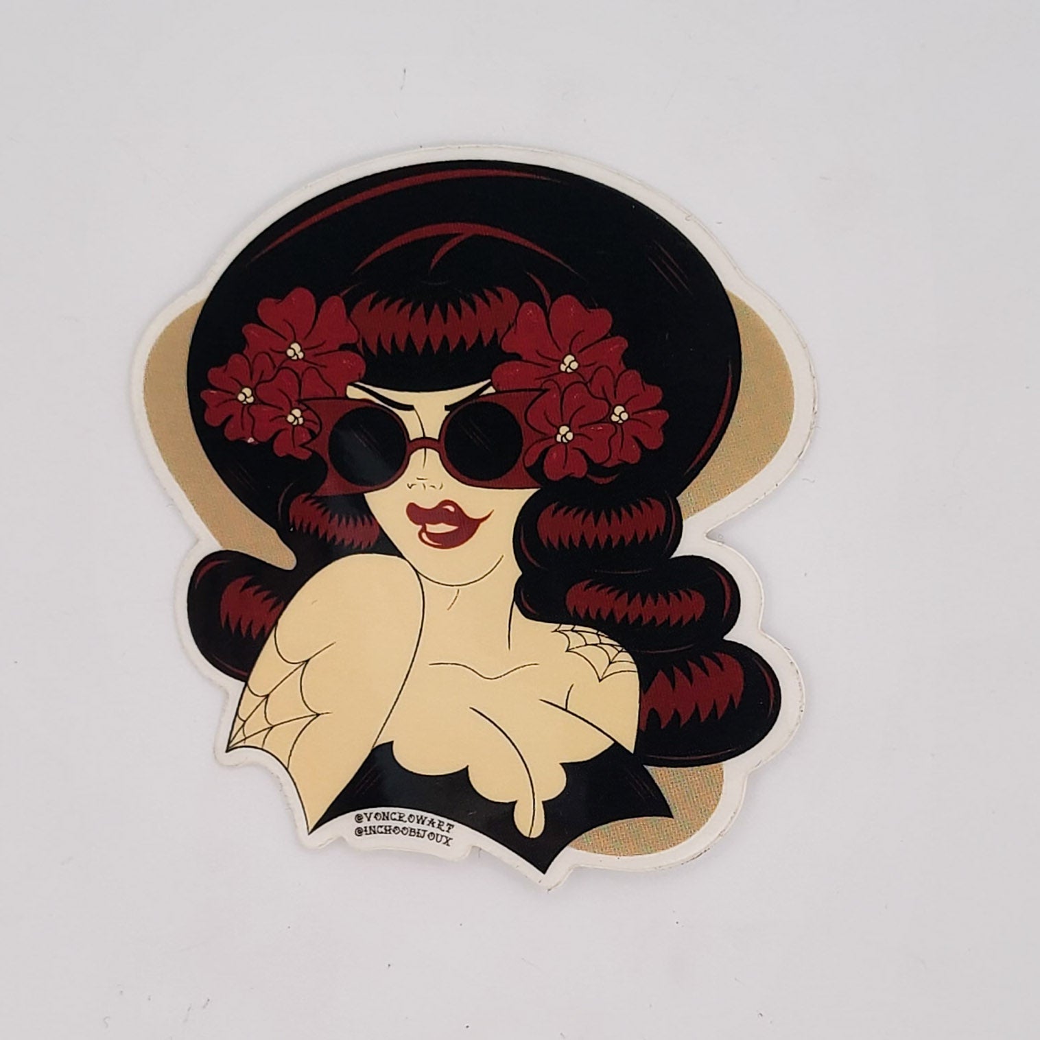 Collection of Mathilda Pin Up Sticker in a gallery layout