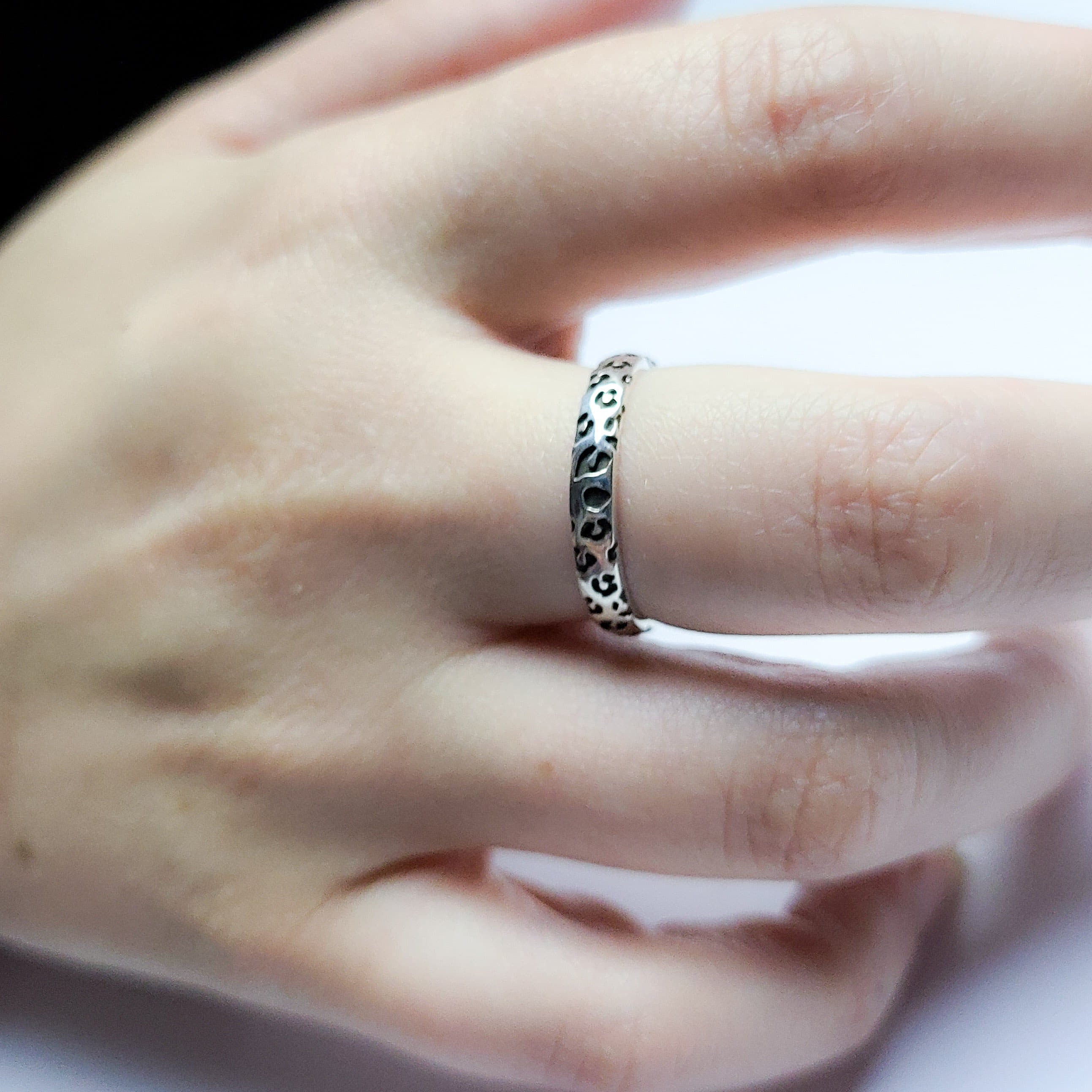 3mm Thin Leopard Print Ring-Ring-Inchoo Bijoux-Inchoo Bijoux