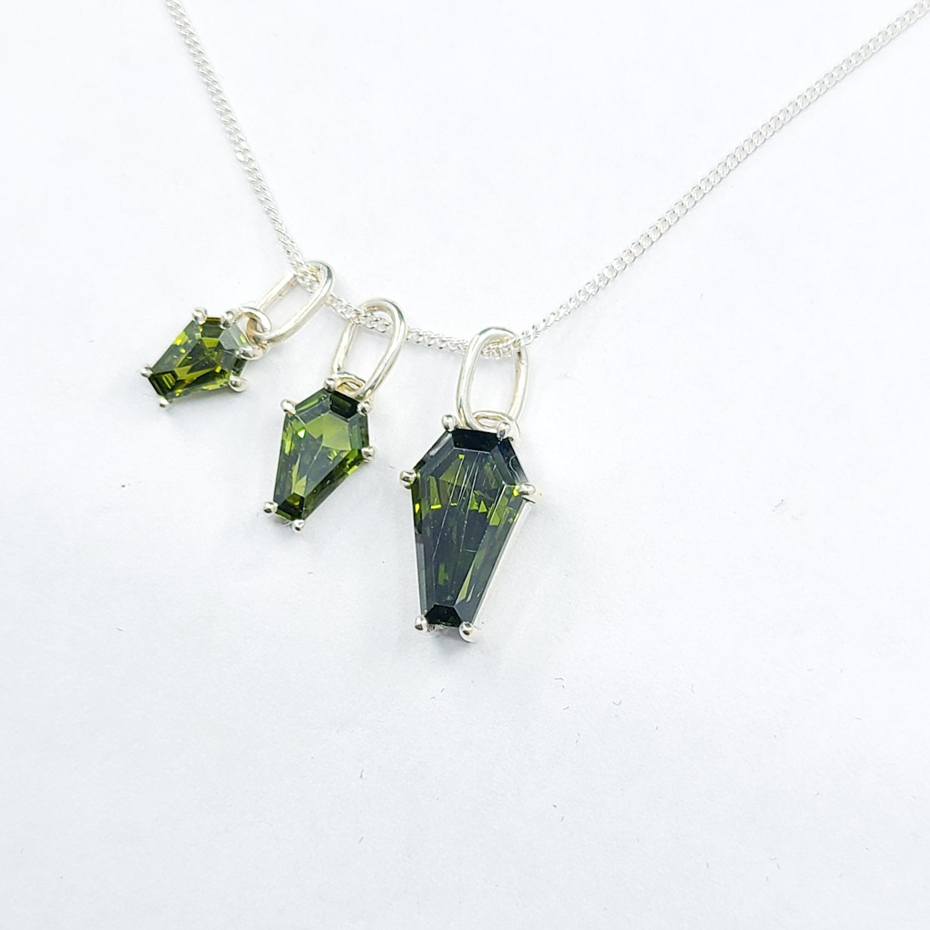 Collection of Big Slime Green Coffin Pendant in a gallery layout