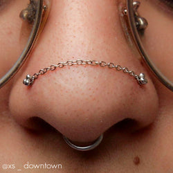 Delicate 1mm Nose Chain